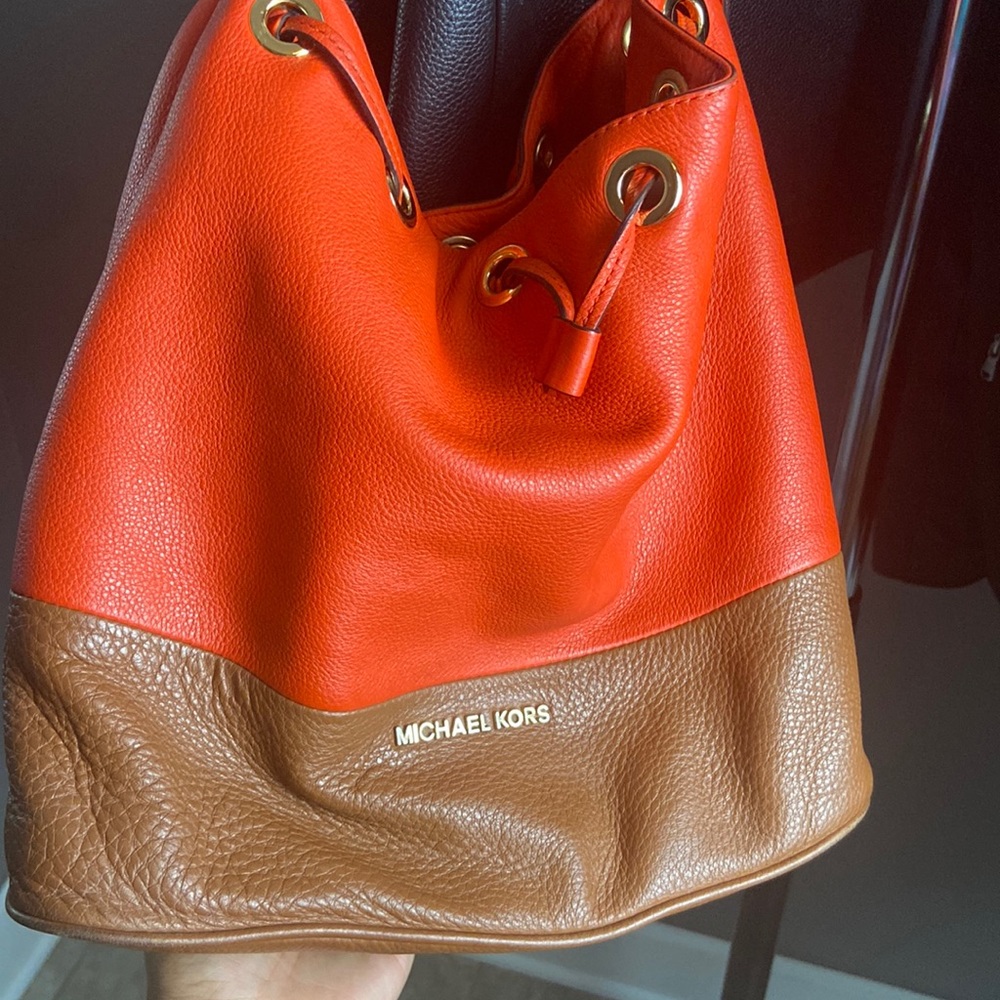 Burnt Orange Bucket Bag